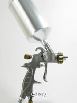 Pistolet de pulvérisation de peinture atomique X20 à solvant / à base d'eau avec pistolet HVLP Gravity Spray et GUNBUDD GRATUIT