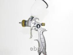 Pistolet de pulvérisation mini Atom X16 HVLP pour voiture à alimentation par gravité avec lumière LED Gunbudd GRATUITE