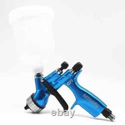 Pistolet de pulvérisation pour peintures HVLP CV1 Blue Car Tool Pistol avec buse de 1,3 mm pour Devilbiss