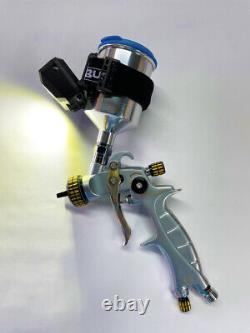 Pistolet de retouche de peinture automobile ATOM Mini X16 HVLP avec GUNBUDD LIGHT GRATUIT