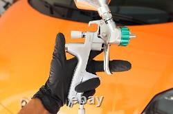 Pistolet pulvérisateur ATOM X27 HVLP pour peinture automobile à solvant/eau avec LUMIÈRE GUNBUDD GRATUITE