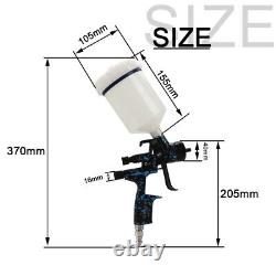 Pistolet pulvérisateur de peinture HVLP à air alimenté par gravité pour la réparation de peinture de voiture 1.3MM