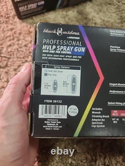 Pistolet pulvérisateur professionnel BLACK WIDOW HTE avec contrôle du ventilateur arrière #70412 28801-1