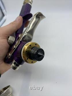 Purple Metal Hvlp Air Paint Spray Gun 50-70 Psi Car Body Tested