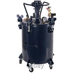 Réservoir de peinture sous pression de 10 gallons avec pistolet pulvérisateur, régulateur et agitateur d'air