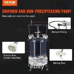 Réservoir de pression de peinture en aérosol VEVOR, réservoir de pression de peinture à air de 30L/8gal avec manuel