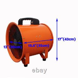 Souffleur de fumées de peinture en cabine de pulvérisation avec cylindre de ventilateur axial et tuyau de 5 mètres de conduit d'air