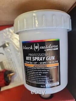 Spectrum Black Widow Professional HTE Spray Gun BW-HTE-SF nouvelle BOÎTE OUVERTE