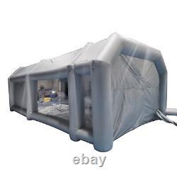 Tente de pulvérisation portable mobile gonflable de 28x15x10 pieds avec deux filtres à air