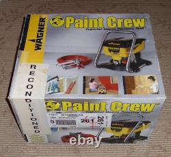 Wagner 770 Paint Crew Sprayer De Service Lourd Avec Le Panier Complete In Box! Reconditionné